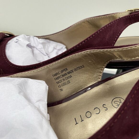 Karen Scott Giselee Slingback Pumps Wine Size 7M - Picture 6 of 9